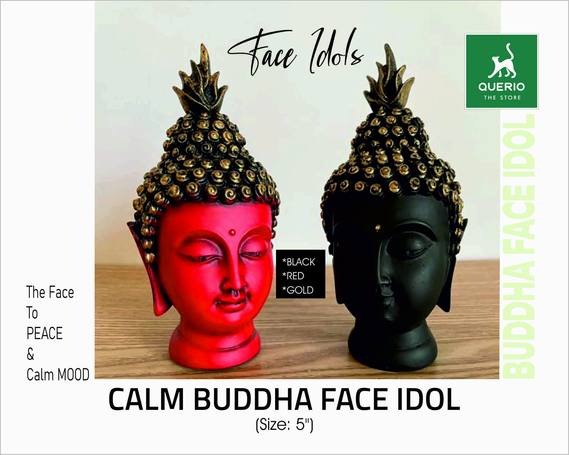 CALM BUDDHA FACE IDOL