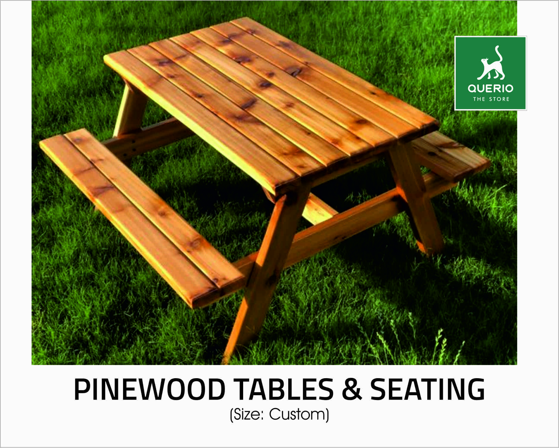 PINEWOOD TABLE & SEATING (Custom Shapes & Sizes)